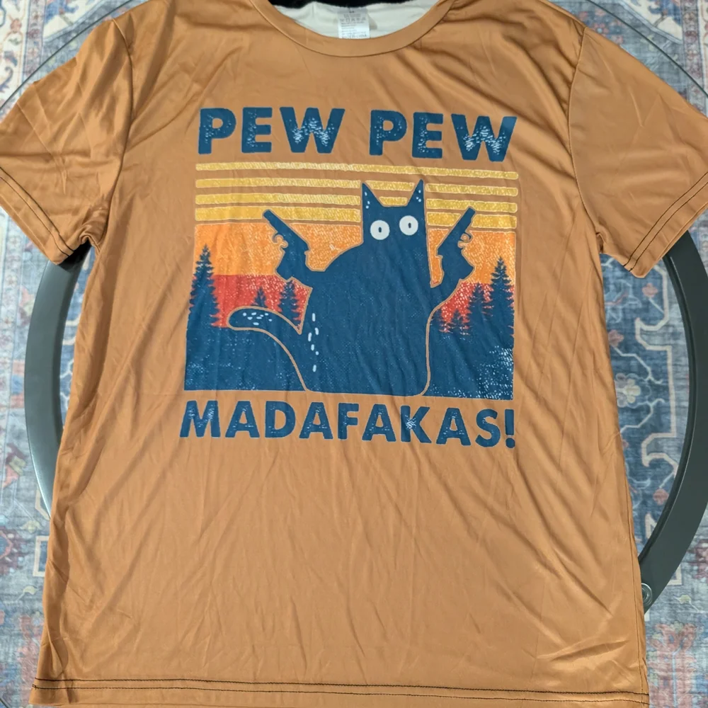 Brown Pew Pew Madafakas Tee